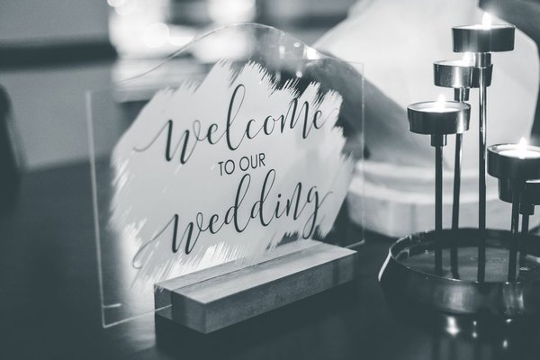 wedding welcome table decor